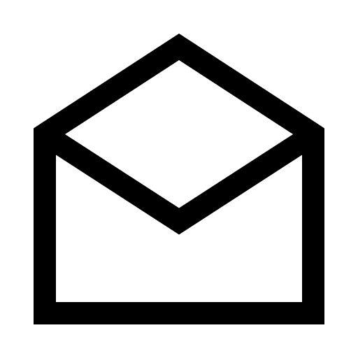 Open Envelope (Line Awesome) Free Open-Source SVG Icon (Line Awesome)