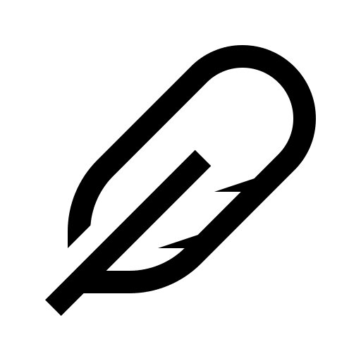 Feather Symbol (Line Awesome) Free Open-Source SVG Icon (Line Awesome)