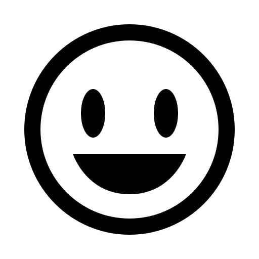 Alternative Grinning Face (Line Awesome) Free Open-Source SVG Icon (Line Awesome)