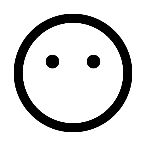 Blank Meh Face Emoji (Solid) Free Open-Source SVG Icon (Line Awesome)