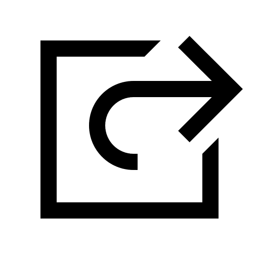 Solid Square Share Button (Line Awesome) Free Open-Source SVG Icon (Line Awesome)