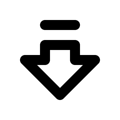 Big Downward Arrow with Dash (Lucide) Free Open-Source SVG Icon (Lucide)