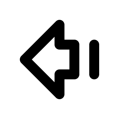 Big Left Arrow with Dash (Lucide) Free Open-Source SVG Icon (Lucide)