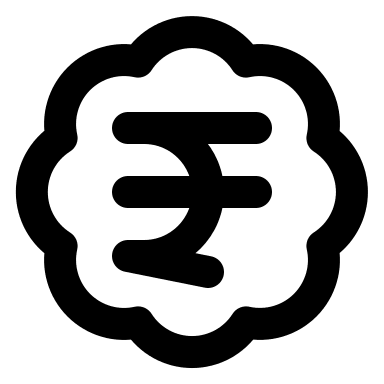 Indian Rupee Badge Free Open-Source SVG Icon (Lucide)