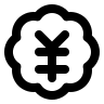 Japanese Yen Badge (Lucide) Free Open-Source SVG Icon