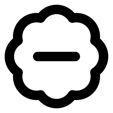 Badge with Minus Sign Free Open-Source SVG Icon (Lucide)