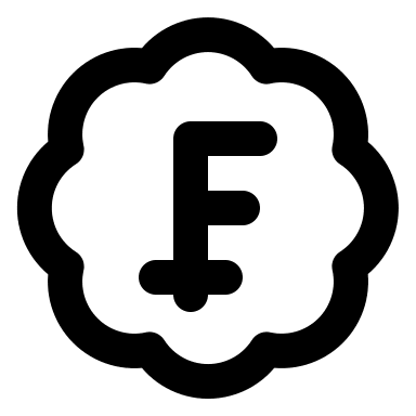 Swiss Franc Currency Badge (Lucide) Free Open-Source SVG Icon (Lucide)