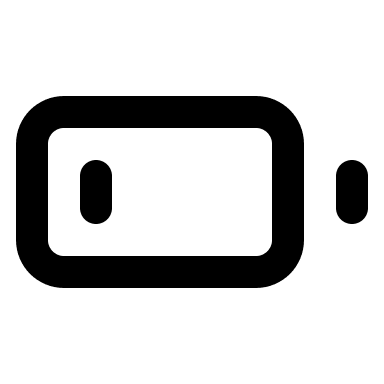 Low Battery Indicator Free Open-Source SVG Icon (Lucide)