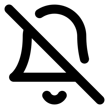 Bell Notification Off (Lucide) Free Open-Source SVG Icon (Lucide)