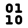 Binary Code Representation Free Open-Source SVG Icon