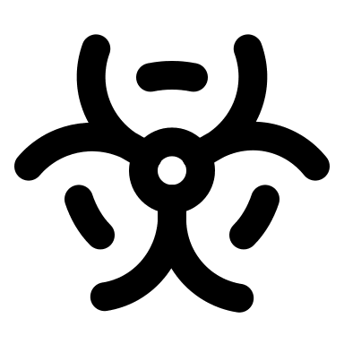 Biohazard Symbol Free Open-Source SVG Icon (Lucide)