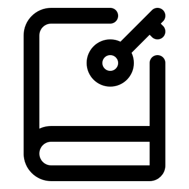 Book Key Free Open-Source SVG Icon (Lucide)