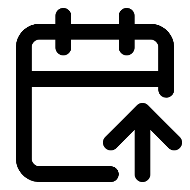 Calendar with Upward Arrow Free Open-Source SVG Icon (Lucide)