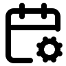 Calendar with Gear Settings (Lucide) Free Open-Source SVG Icon