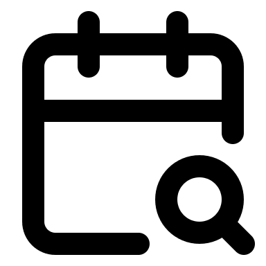 Calendar Search Feature Free Open-Source SVG Icon (Lucide)