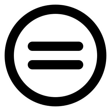 Equal Circle Symbol Free Open-Source SVG Icon (Lucide)