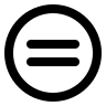 Equal Circle Symbol Free Open-Source SVG Icon