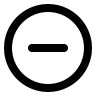 Circle Minus Symbol Free Open-Source SVG Icon