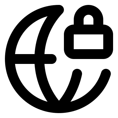 Globe Lock Symbol Free Open-Source SVG Icon (Lucide)