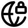 Globe Lock Symbol Free Open-Source SVG Icon