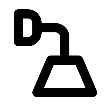 Downward Wall Lamp (Lucide) Free Open-Source SVG Icon (Lucide)