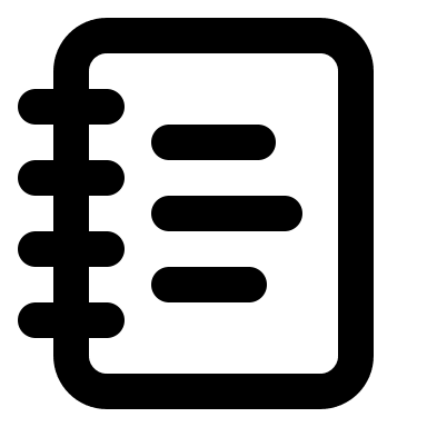 Notebook with Text Free Open-Source SVG Icon (Lucide)