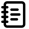 Notebook with Text Free Open-Source SVG Icon