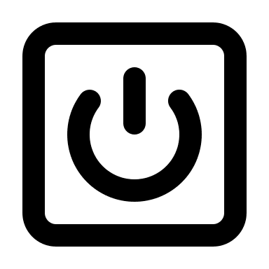 Square Power Button Free Open-Source SVG Icon (Lucide)