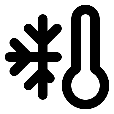 Thermometer with Snowflake (Lucide) Free Open-Source SVG Icon (Lucide)