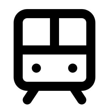 Tram Front View Free Open-Source SVG Icon (Lucide)