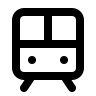 Tram Front View Free Open-Source SVG Icon