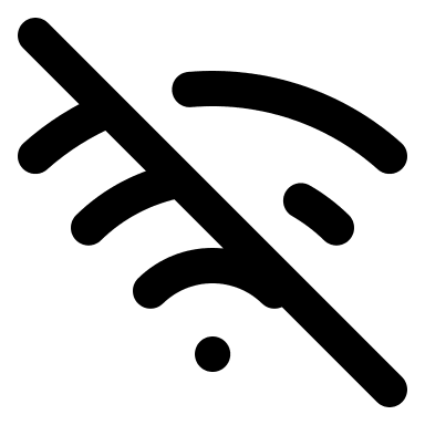 Wi-Fi Off Status (Lucide) Free Open-Source SVG Icon (Lucide)