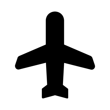 Aeroplane (Filled) Free Open-Source SVG Icon (Mage Icons)