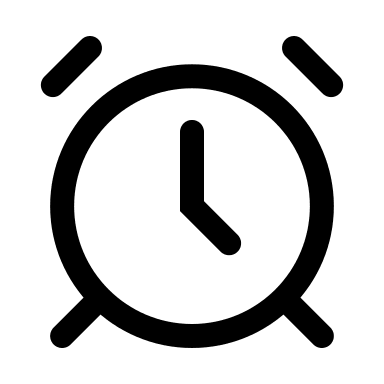 Alarm Clock Free Open-Source SVG Icon (Mage Icons)