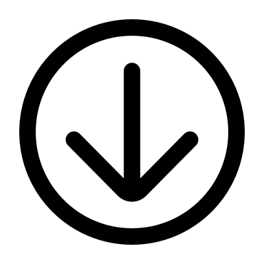 Downward Arrow in Circle (Mage Icons) Free Open-Source SVG Icon (Mage Icons)