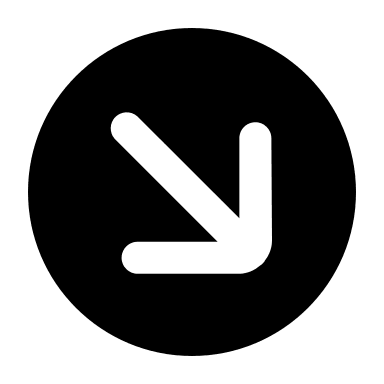 Downward Right Arrow in Circle (Filled) Free Open-Source SVG Icon (Mage Icons)