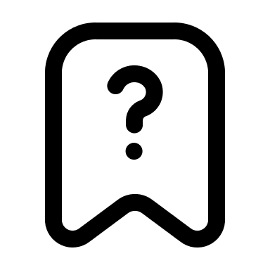 Bookmark with Question Mark Free Open-Source SVG Icon (Mage Icons)