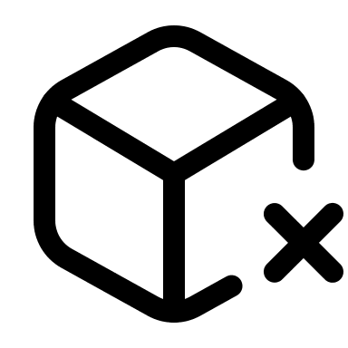 3D Box with Cross Symbol Free Open-Source SVG Icon (Mage Icons)