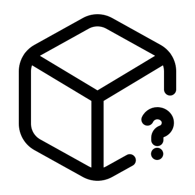 3D Question Mark in a Box (Mage Icons) Free Open-Source SVG Icon (Mage Icons)