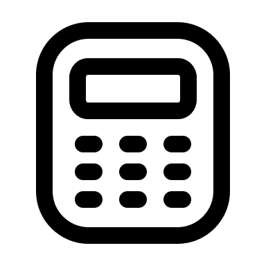 Calculator (Mage Icons) Free Open-Source SVG Icon (Mage Icons)