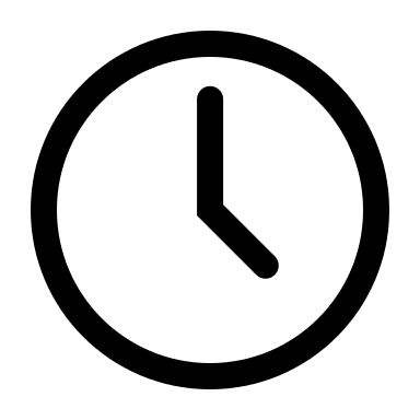 Clock Timepiece Free Open-Source SVG Icon (Mage Icons)