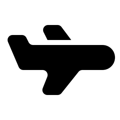 Airplane Free Open-Source SVG Icon (Majesticons)