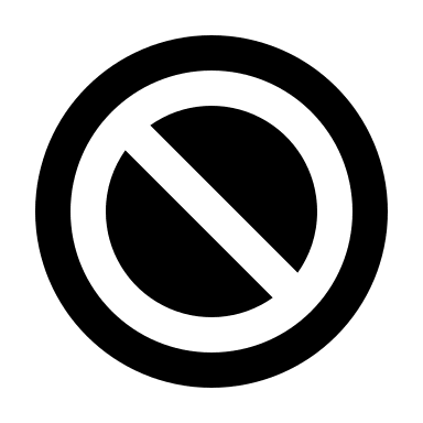 Ban Symbol Free Open-Source SVG Icon (Majesticons)