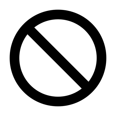 Ban Symbol (Line) Free Open-Source SVG Icon (Majesticons)