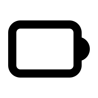 Battery Level Indicator (Line) Free Open-Source SVG Icon (Majesticons)