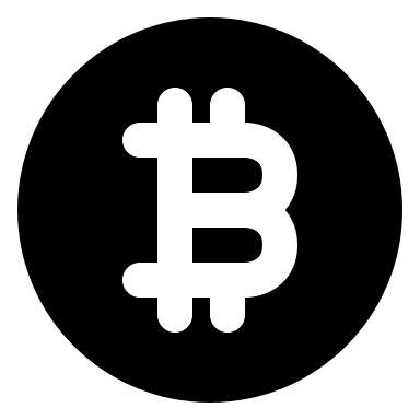 Bitcoin Circular Symbol Free Open-Source SVG Icon (Majesticons)