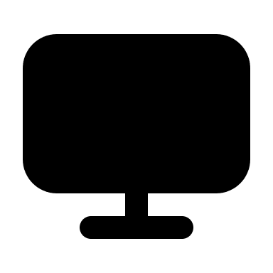 Computer Monitor Display Free Open-Source SVG Icon (Majesticons)