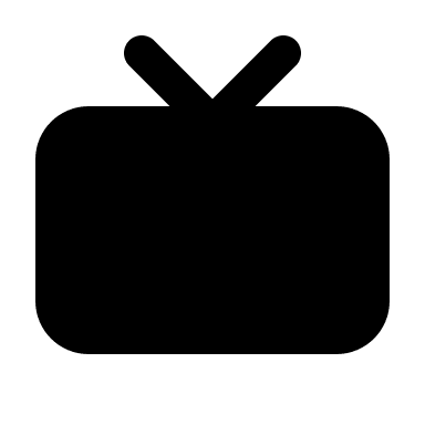 Vintage Television Set Free Open-Source SVG Icon (Majesticons)