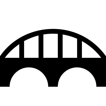 Bridge Design 11 Free Open-Source SVG Icon (Maki)