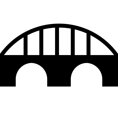 Bridge Structure Free Open-Source SVG Icon (Maki)